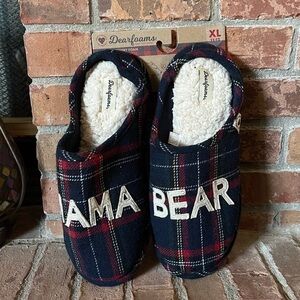 NWT Dearfoams Mama Bear Slippers